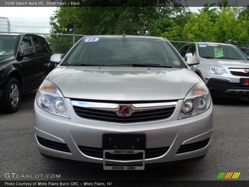 Silver Pearl / Black 2008 Saturn Aura XR