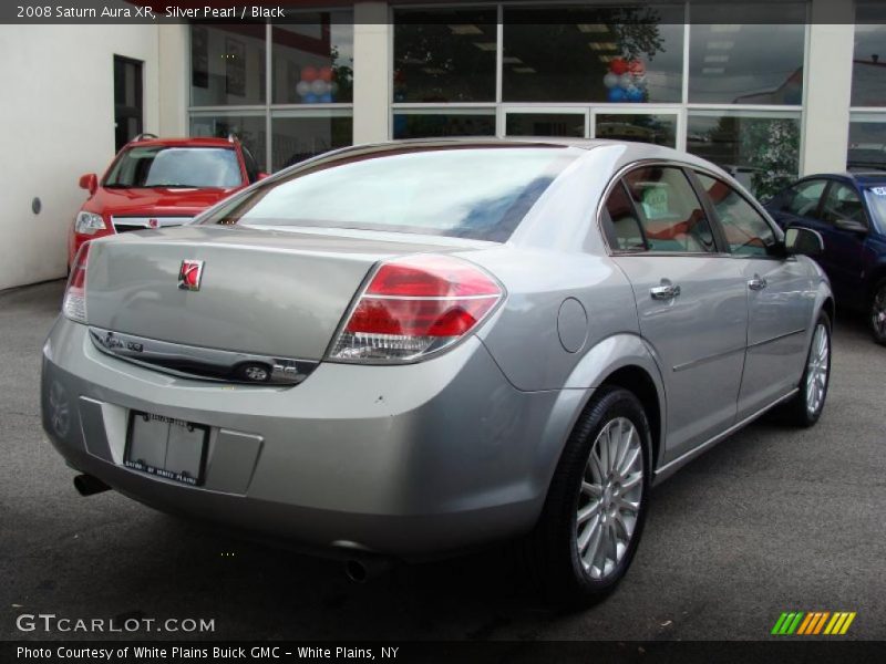 Silver Pearl / Black 2008 Saturn Aura XR
