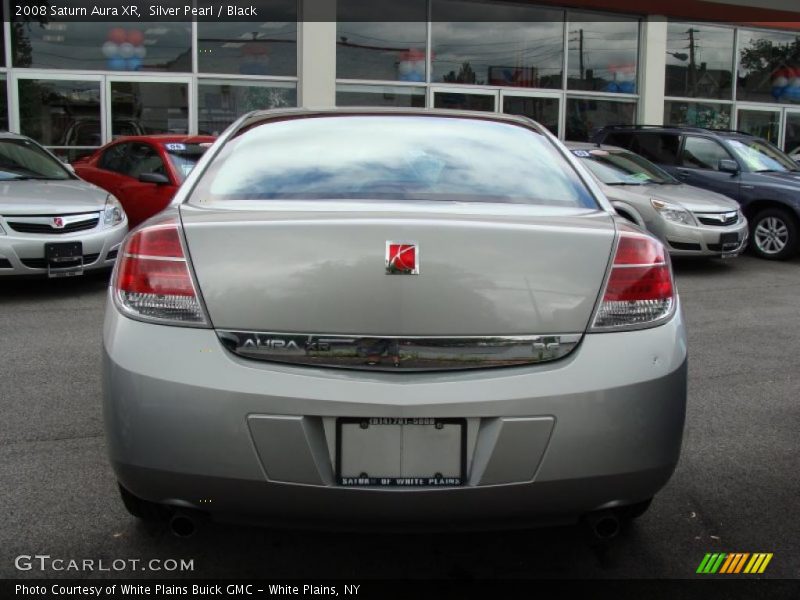 Silver Pearl / Black 2008 Saturn Aura XR