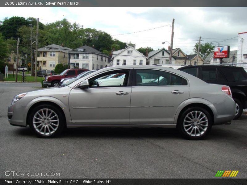 Silver Pearl / Black 2008 Saturn Aura XR