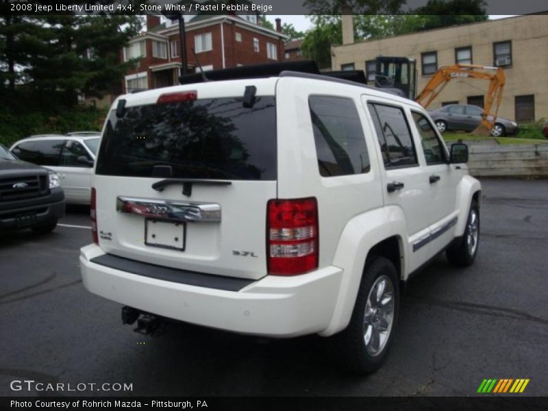 Stone White / Pastel Pebble Beige 2008 Jeep Liberty Limited 4x4
