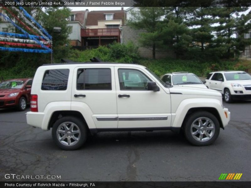 Stone White / Pastel Pebble Beige 2008 Jeep Liberty Limited 4x4