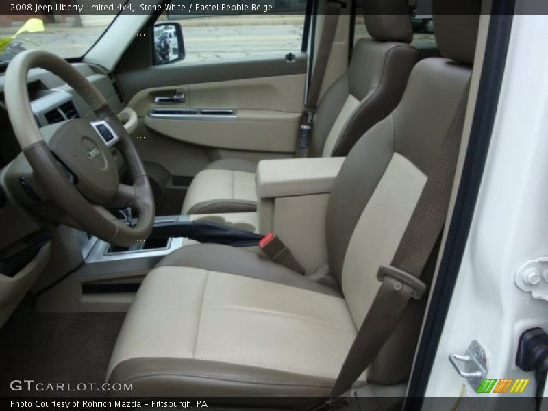 Stone White / Pastel Pebble Beige 2008 Jeep Liberty Limited 4x4