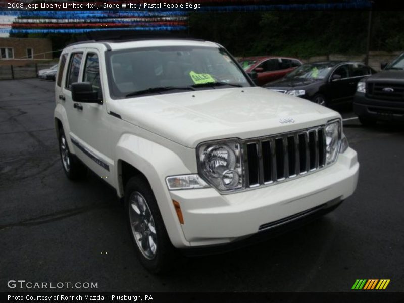 Stone White / Pastel Pebble Beige 2008 Jeep Liberty Limited 4x4