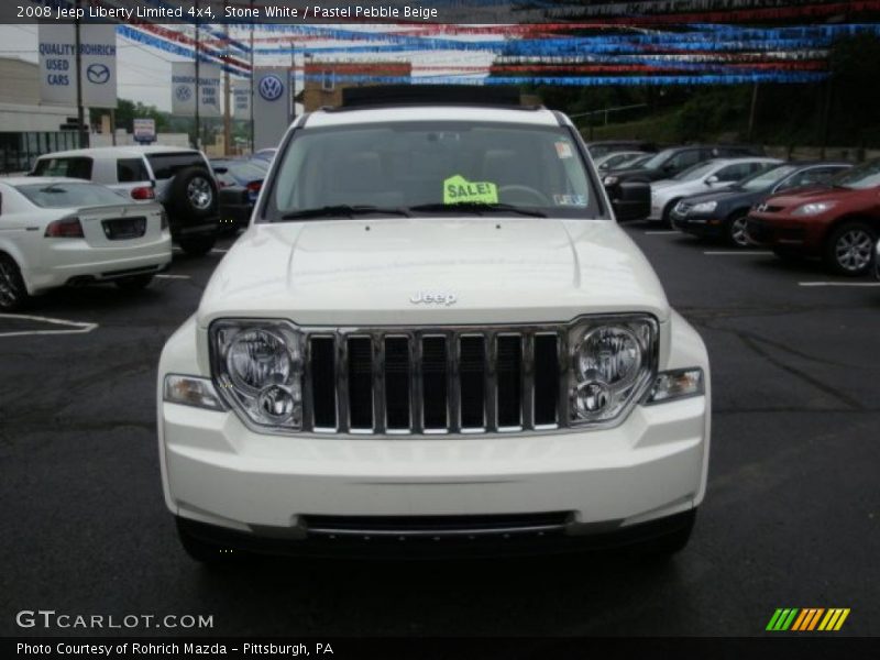 Stone White / Pastel Pebble Beige 2008 Jeep Liberty Limited 4x4
