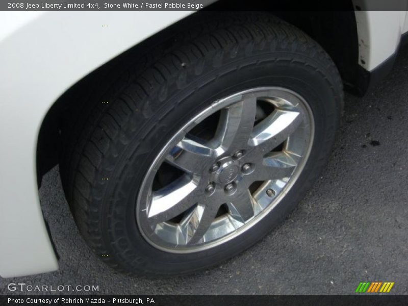 Stone White / Pastel Pebble Beige 2008 Jeep Liberty Limited 4x4
