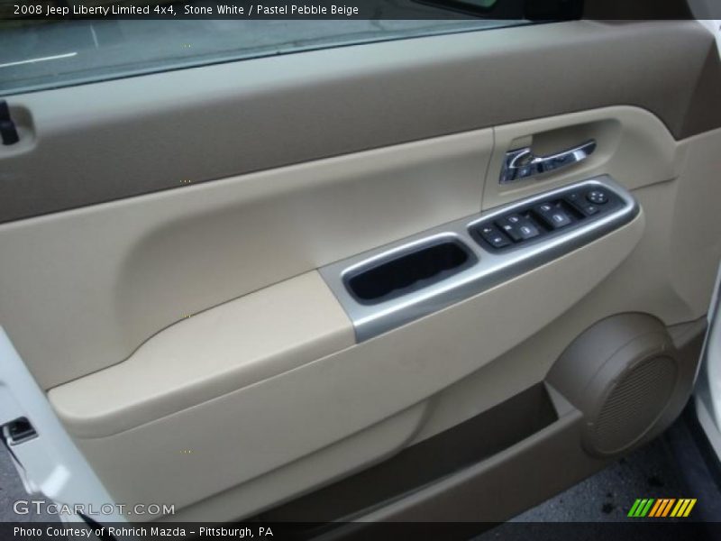 Stone White / Pastel Pebble Beige 2008 Jeep Liberty Limited 4x4