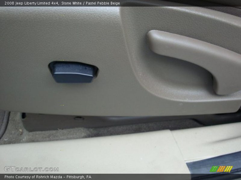 Stone White / Pastel Pebble Beige 2008 Jeep Liberty Limited 4x4