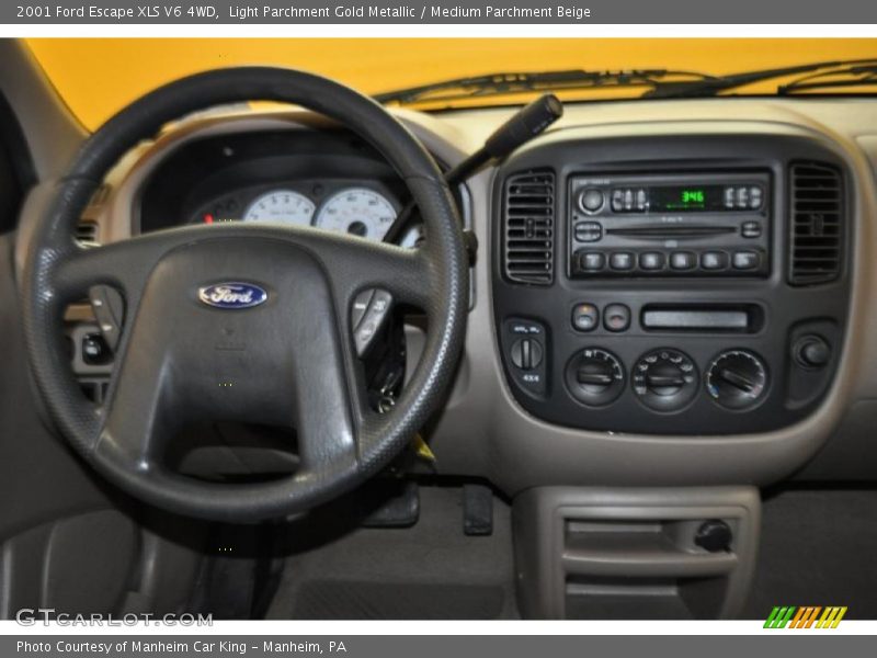 Light Parchment Gold Metallic / Medium Parchment Beige 2001 Ford Escape XLS V6 4WD