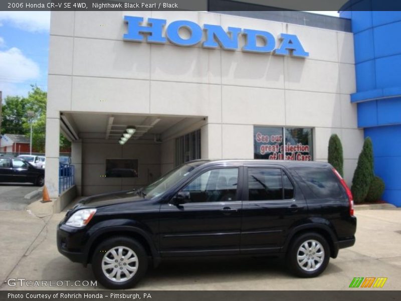 Nighthawk Black Pearl / Black 2006 Honda CR-V SE 4WD