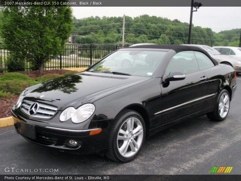 Black / Black 2007 Mercedes-Benz CLK 350 Cabriolet