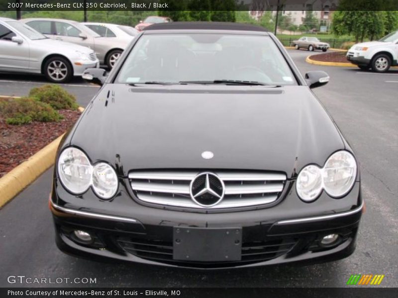 Black / Black 2007 Mercedes-Benz CLK 350 Cabriolet