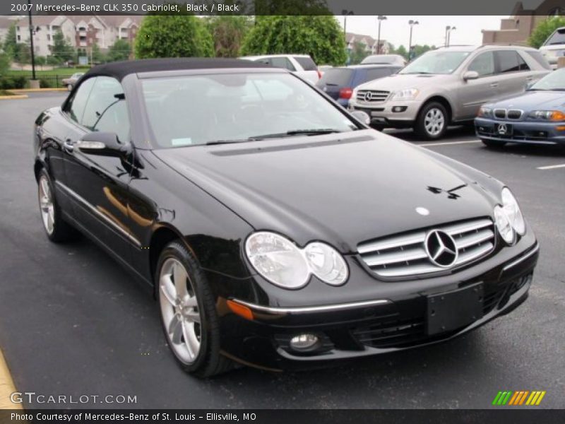 Black / Black 2007 Mercedes-Benz CLK 350 Cabriolet