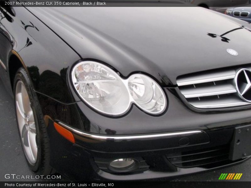 Black / Black 2007 Mercedes-Benz CLK 350 Cabriolet