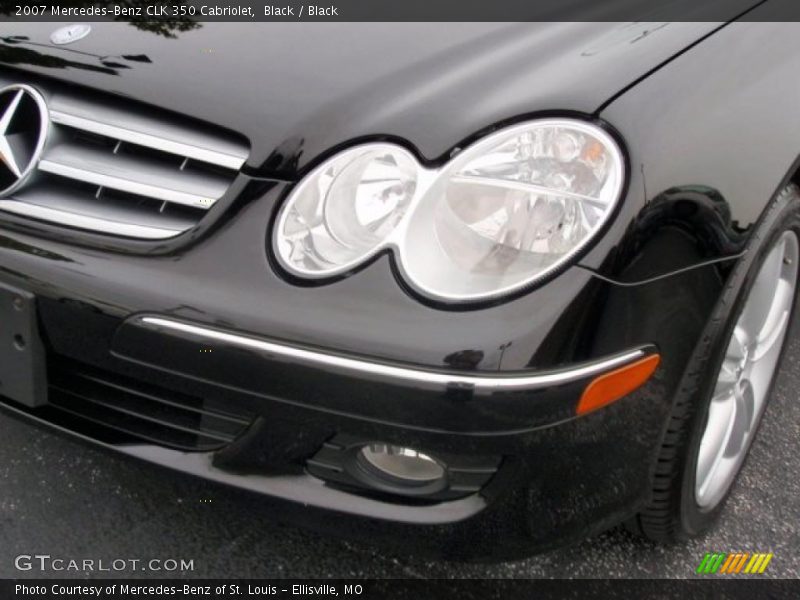 Black / Black 2007 Mercedes-Benz CLK 350 Cabriolet