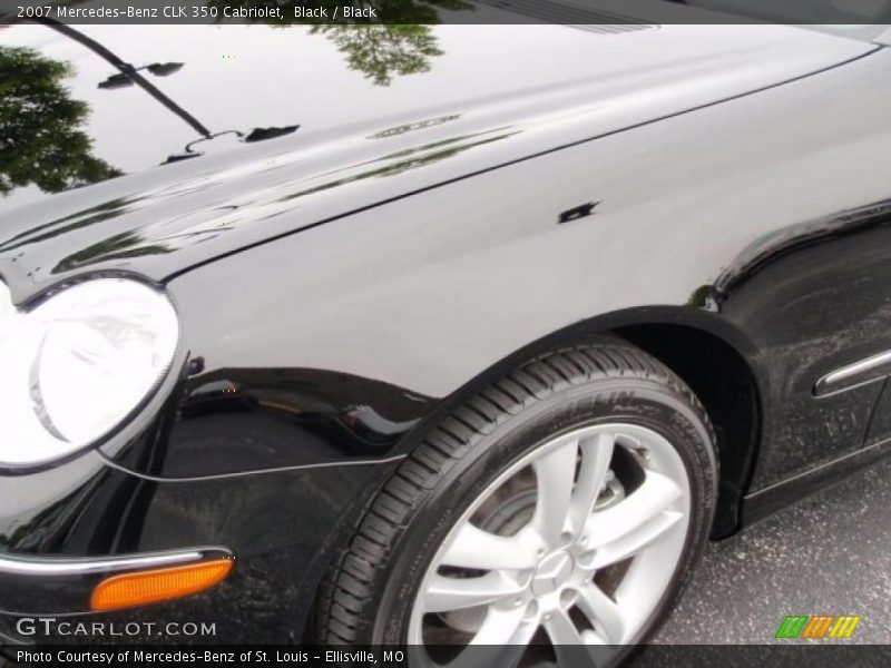 Black / Black 2007 Mercedes-Benz CLK 350 Cabriolet
