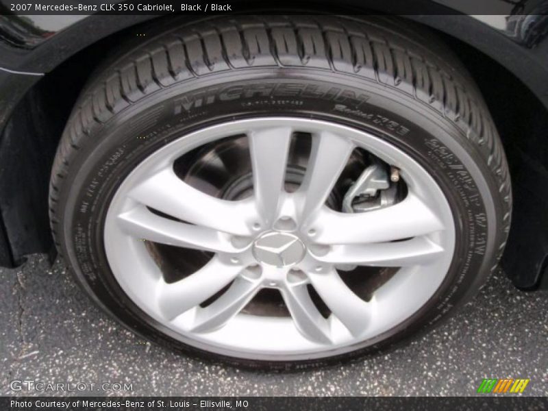 Black / Black 2007 Mercedes-Benz CLK 350 Cabriolet