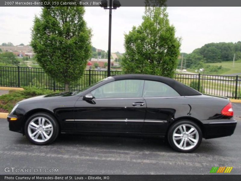 Black / Black 2007 Mercedes-Benz CLK 350 Cabriolet