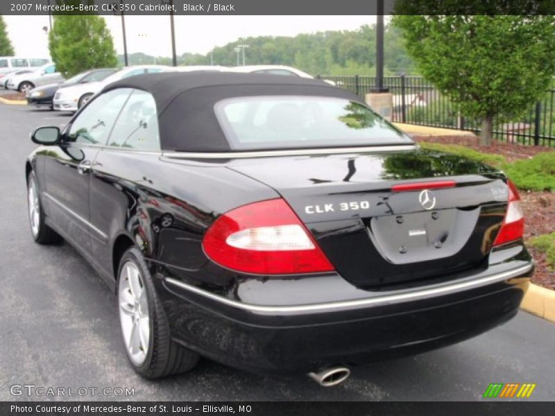 Black / Black 2007 Mercedes-Benz CLK 350 Cabriolet