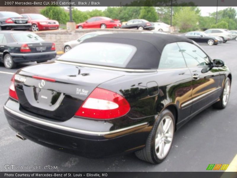 Black / Black 2007 Mercedes-Benz CLK 350 Cabriolet