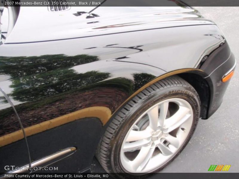 Black / Black 2007 Mercedes-Benz CLK 350 Cabriolet
