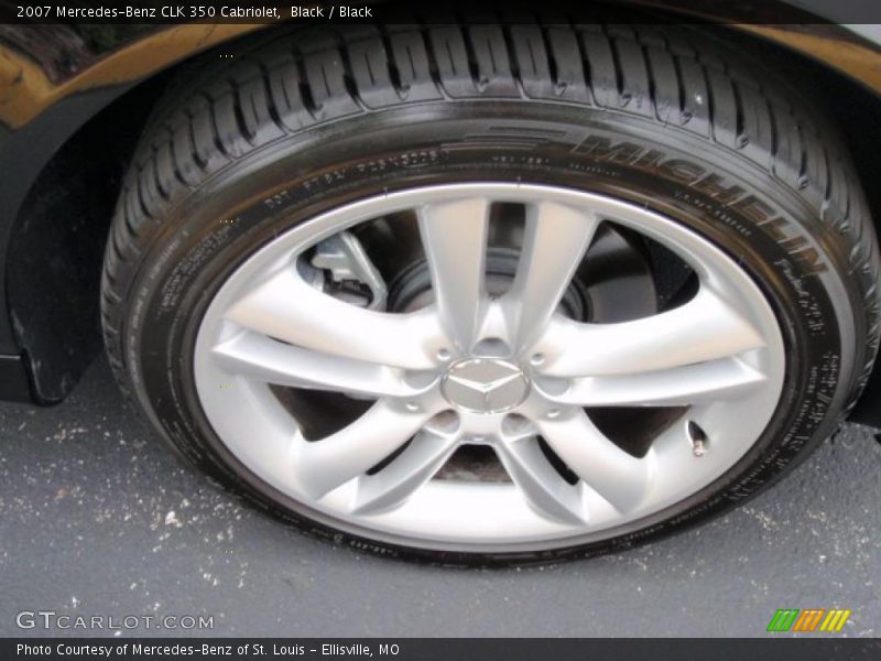 Black / Black 2007 Mercedes-Benz CLK 350 Cabriolet