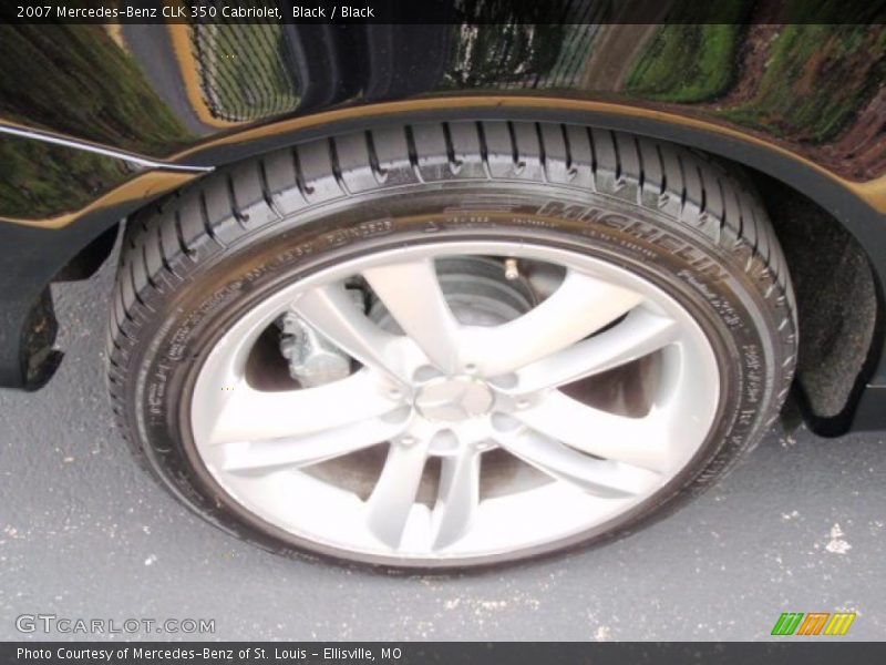 Black / Black 2007 Mercedes-Benz CLK 350 Cabriolet