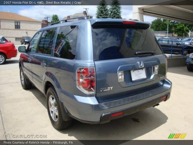 Steel Blue Metallic / Gray 2007 Honda Pilot EX-L 4WD