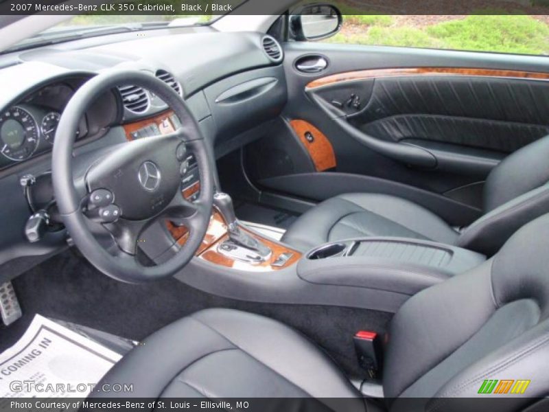 Black / Black 2007 Mercedes-Benz CLK 350 Cabriolet