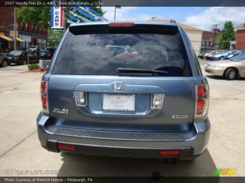 Steel Blue Metallic / Gray 2007 Honda Pilot EX-L 4WD