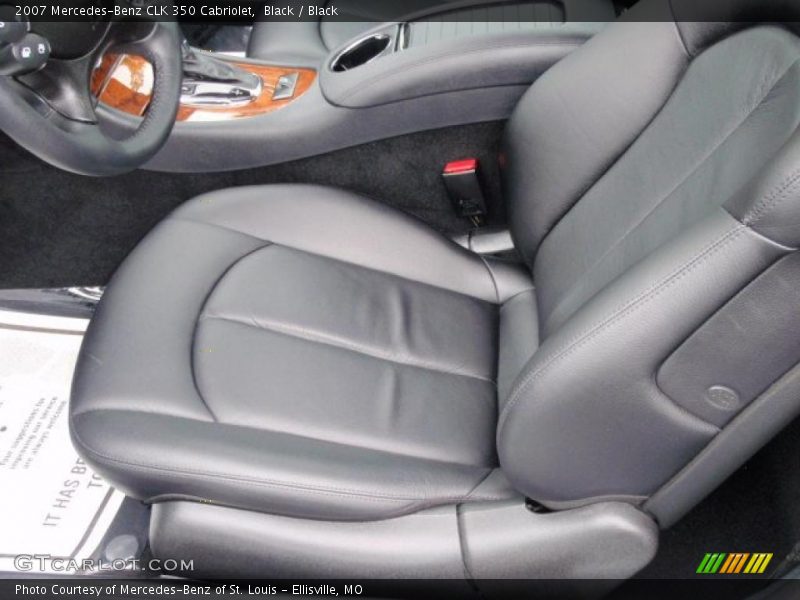 Black / Black 2007 Mercedes-Benz CLK 350 Cabriolet