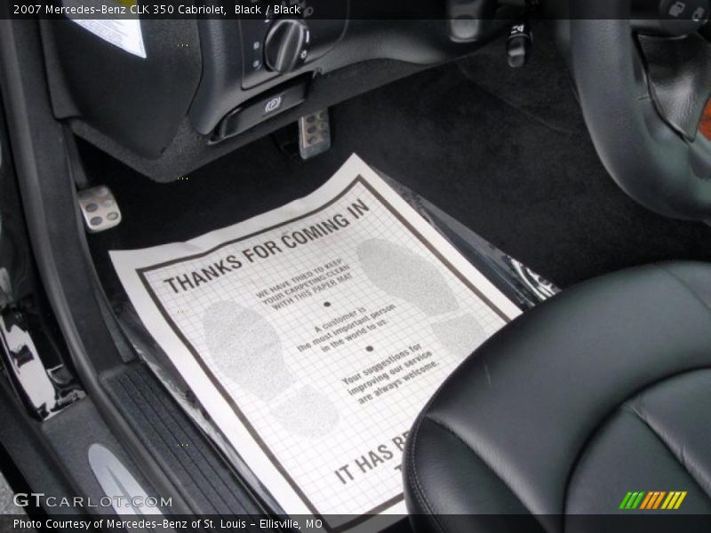 Black / Black 2007 Mercedes-Benz CLK 350 Cabriolet