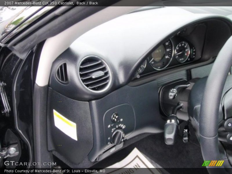 Black / Black 2007 Mercedes-Benz CLK 350 Cabriolet