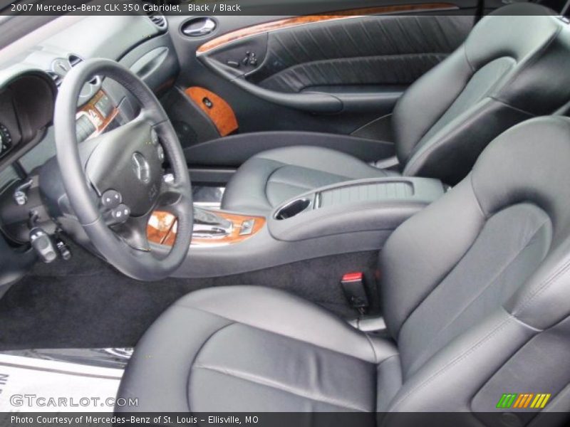 Black / Black 2007 Mercedes-Benz CLK 350 Cabriolet