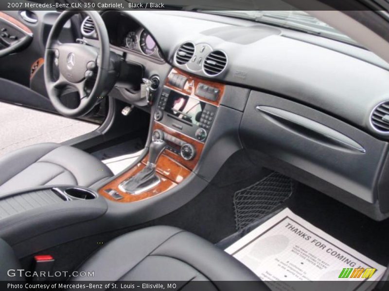 Black / Black 2007 Mercedes-Benz CLK 350 Cabriolet
