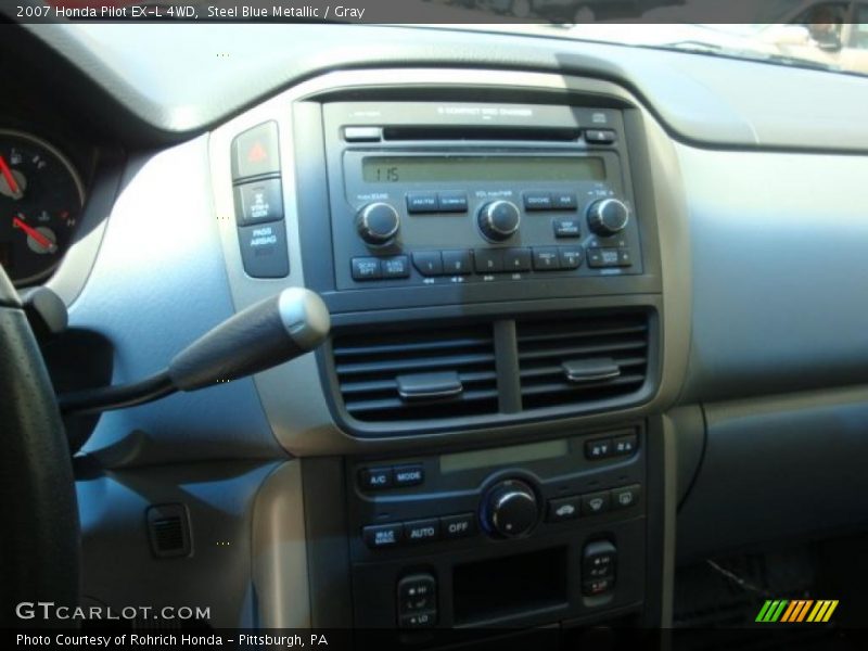 Steel Blue Metallic / Gray 2007 Honda Pilot EX-L 4WD