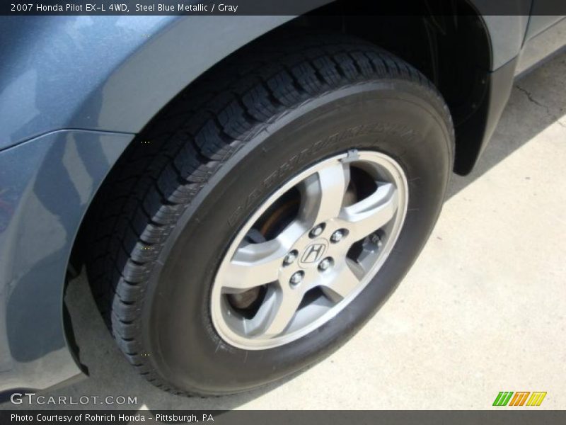 Steel Blue Metallic / Gray 2007 Honda Pilot EX-L 4WD