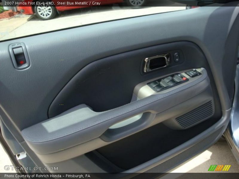 Steel Blue Metallic / Gray 2007 Honda Pilot EX-L 4WD