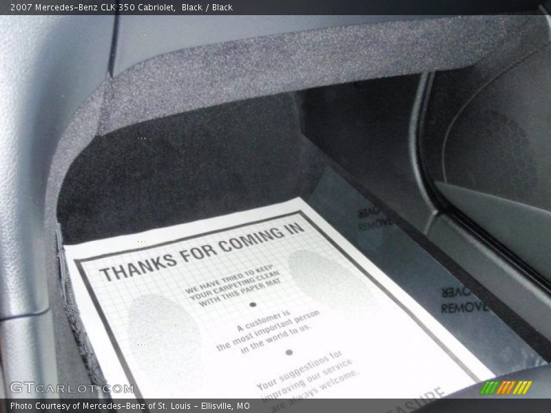 Black / Black 2007 Mercedes-Benz CLK 350 Cabriolet