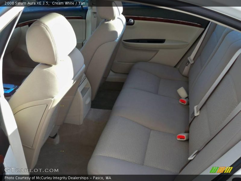 Cream White / Tan 2008 Saturn Aura XE 3.5