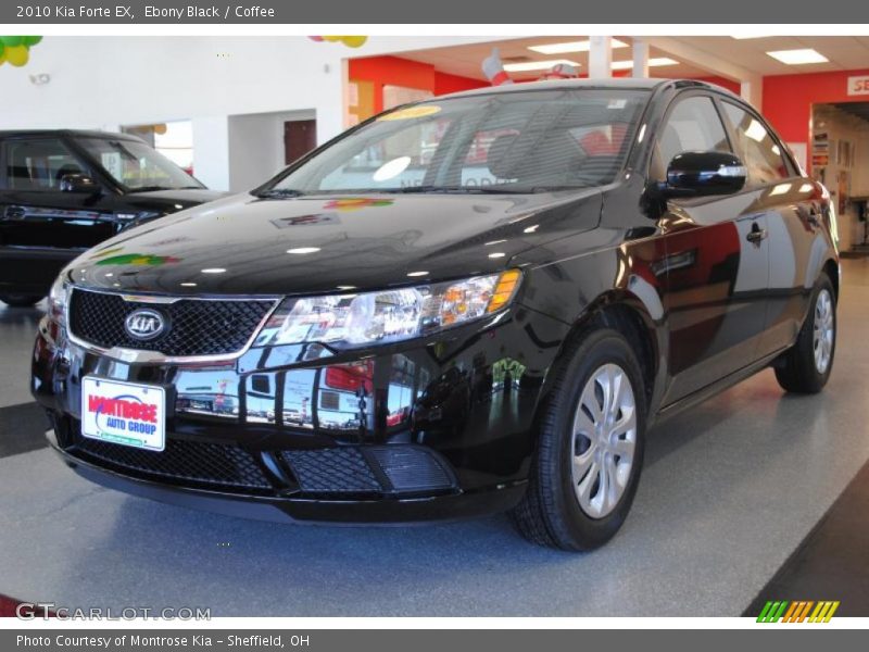 Ebony Black / Coffee 2010 Kia Forte EX