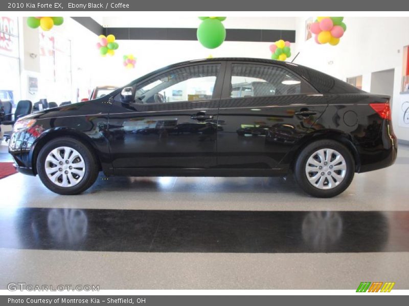 Ebony Black / Coffee 2010 Kia Forte EX