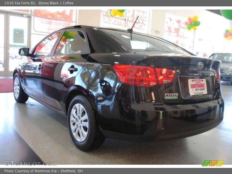 Ebony Black / Coffee 2010 Kia Forte EX