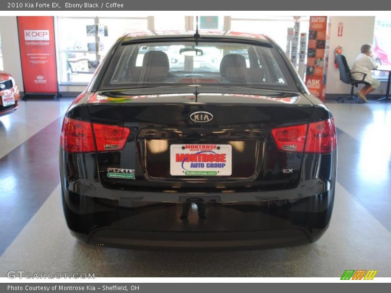 Ebony Black / Coffee 2010 Kia Forte EX