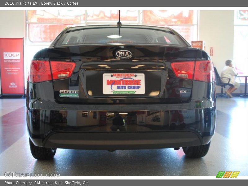 Ebony Black / Coffee 2010 Kia Forte EX