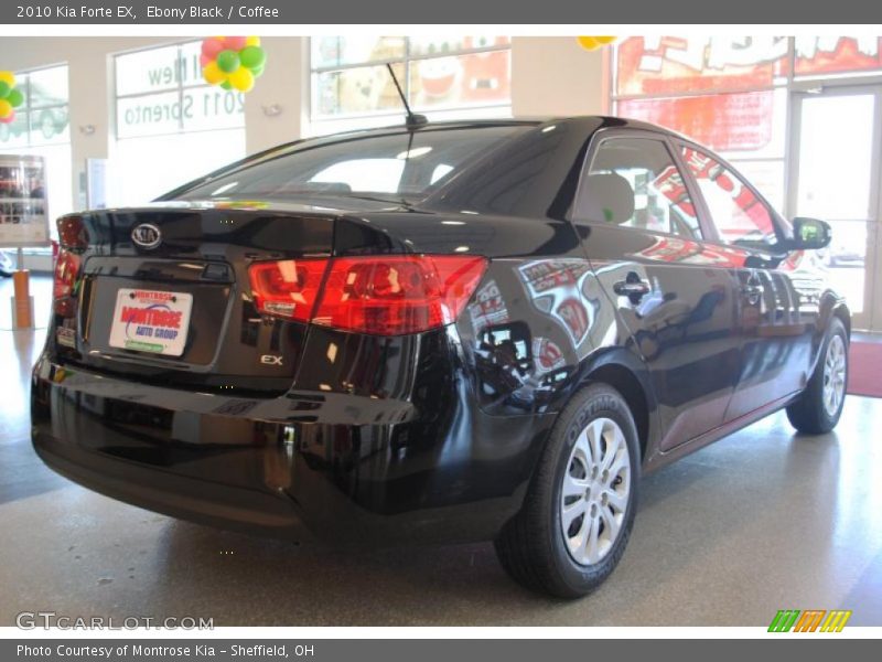 Ebony Black / Coffee 2010 Kia Forte EX