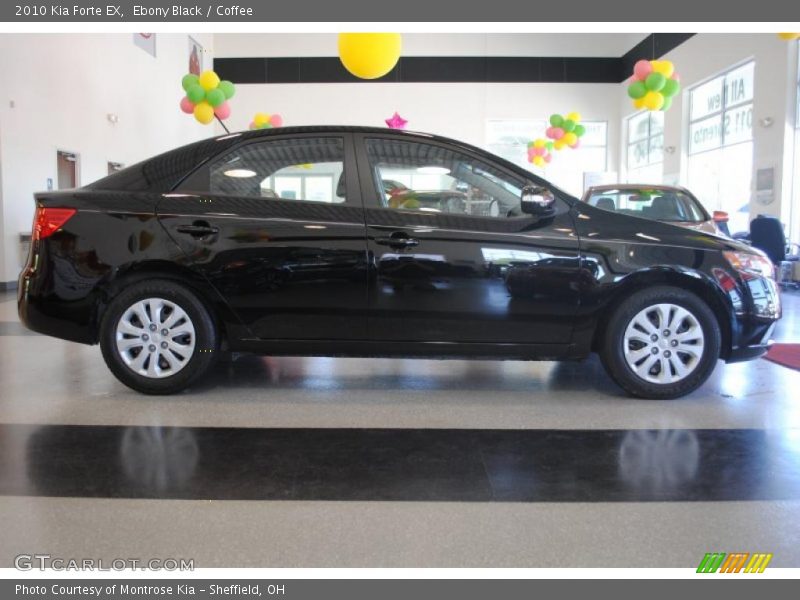 Ebony Black / Coffee 2010 Kia Forte EX
