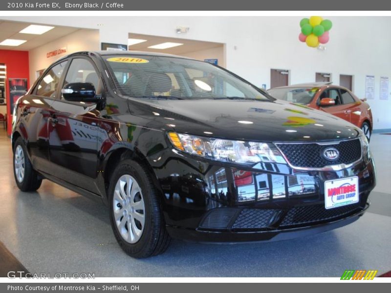 Ebony Black / Coffee 2010 Kia Forte EX