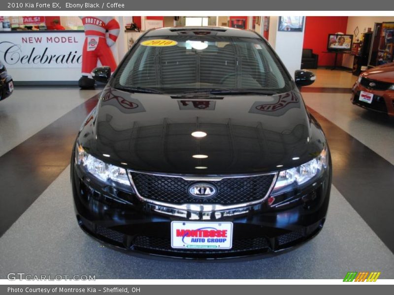Ebony Black / Coffee 2010 Kia Forte EX
