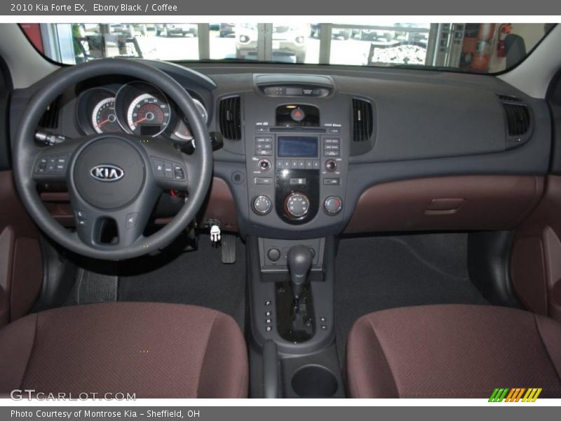 Ebony Black / Coffee 2010 Kia Forte EX